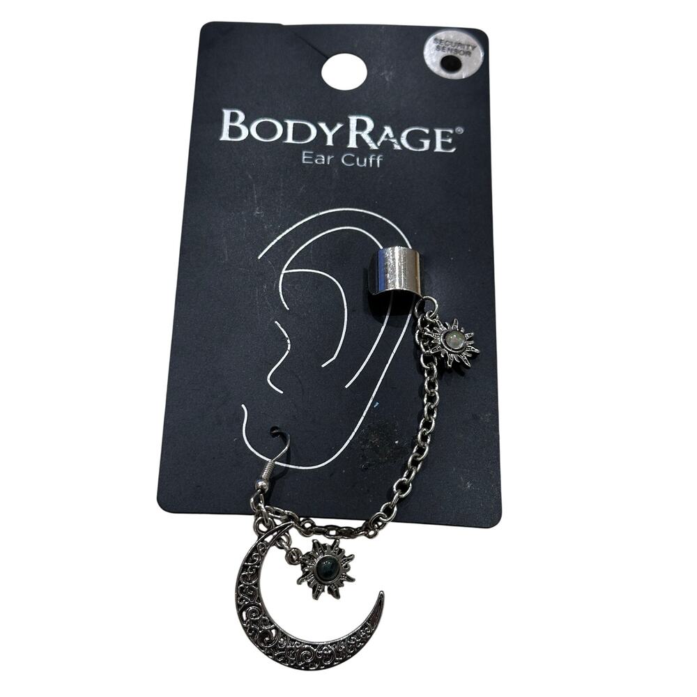 BodyRage Ear Cuff with Moon NWT